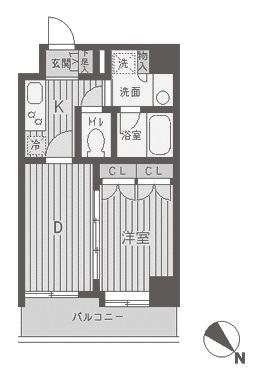 パークフラッツ渋谷代官山 802 間取り図