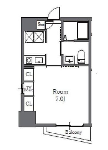Totsu Residence Shiba (東通レジデンス芝) 505 間取り図
