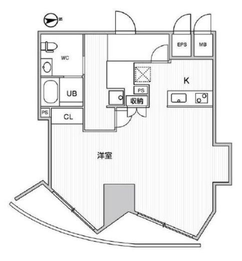 Weave Place Ueno South (ウィーヴプレイス上野サウス) 1503 間取り図