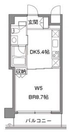 カスタリア中目黒 305 間取り図