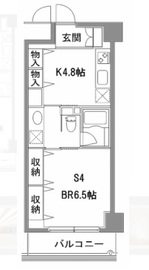 カスタリア中目黒 407 間取り図