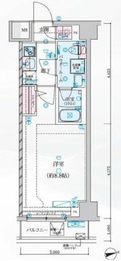 crostone川崎 7階 間取り図