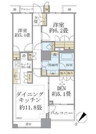 ブリリアマーレ有明 17階 間取り図