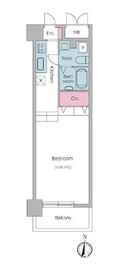 レジディア上野御徒町 205 間取り図