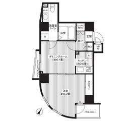 カスタリア初台 601 間取り図