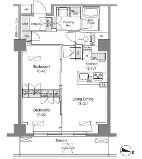 ソライエアイル練馬北町 203 間取り図
