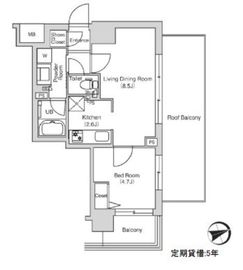 エミリブ鷺ノ宮 701 間取り図