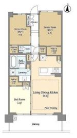 ドゥーエ町屋 410 間取り図