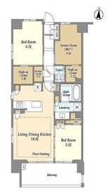 ドゥーエ町屋 404 間取り図
