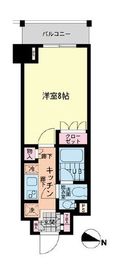 エスティメゾン赤羽 206 間取り図