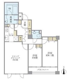 アパートメンツ東山 206 間取り図
