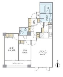 アパートメンツ東山 205 間取り図