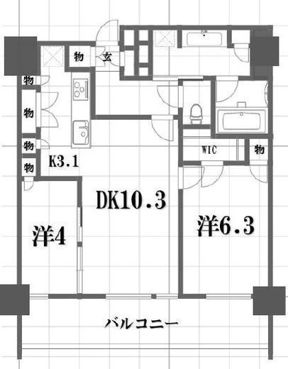THE YOKOHAMA FRONT TOWER (ザ・ヨコハマフロントタワー) 30階 間取り図