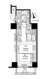 オープンレジデンシア高田馬場 7階 間取り図