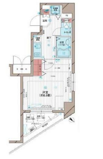 メインステージ五反田駅前 5階 間取り図