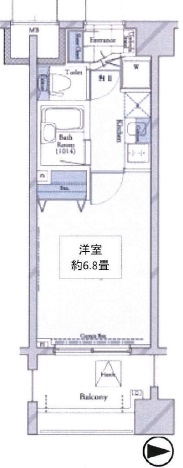 コンシェリア・デュー代々木公園 3階 間取り図