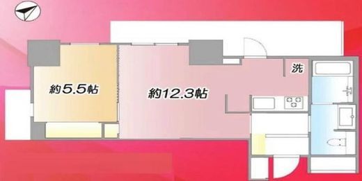 パークタワー池袋イーストプレイス 5階 間取り図