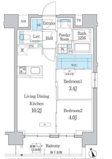 デュオフラッツ浅草田原町 1103 間取り図