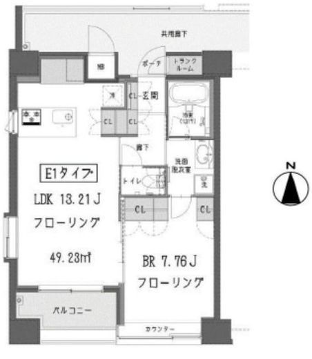 ガーデン蒲田 1101 間取り図
