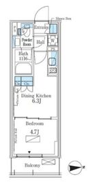 パークアクシス新宿百人町 431 間取り図