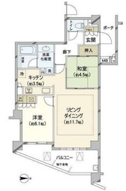 ドレッセ荏田北マリス 5階 間取り図