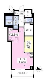 オスピタリテ神楽坂 204 間取り図