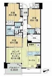 ライオンズ鎌倉由比ヶ浜レジデンス 3階 間取り図