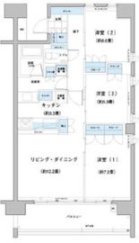ガーデニエール砧レジデンス 703 間取り図