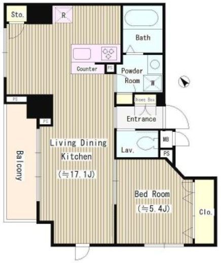 プリムベール新田 205 間取り図
