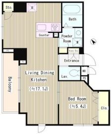 プリムベール新田 205 間取り図