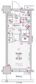 グランド・ガーラ横浜 5階 間取り図