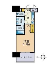 グランド・ガーラ川崎西口 10階 間取り図