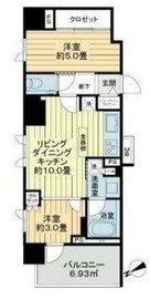 エクセレントシティ横浜鶴見 10階 間取り図