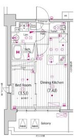 ガーラ・プライム横濱関内 6階 間取り図