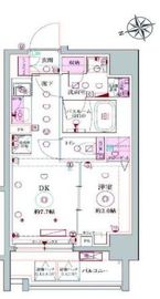 ラグディア北新宿 7階 間取り図