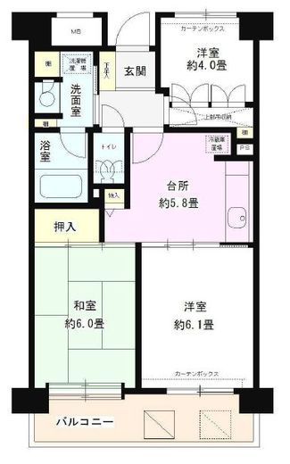フレスコ川崎 901 間取り図