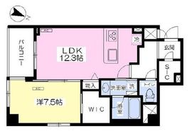 オスピタリテ神楽坂 306 間取り図