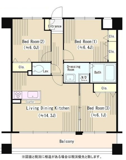 Y's court三保 205 間取り図