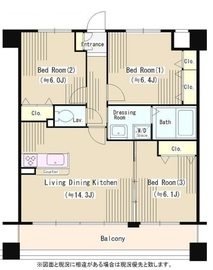 Y's court三保 205 間取り図