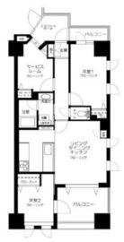 グランシティ勝どきアーバンオアシス 4階 間取り図