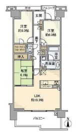 グランドメゾン東戸塚 3階 間取り図