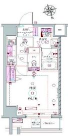 ラグディア北新宿 6階 間取り図