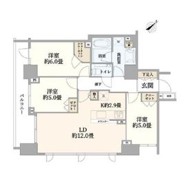 シティハウス月島駅前キャピタルコート 5階 間取り図