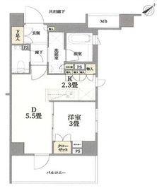 サンクタス文京大塚ボゥテラス 1階 間取り図