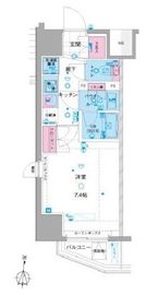 ジェノヴィア新宿早稲田グリーンヴェール 5階 間取り図