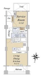 レグノ・スイート三軒茶屋 3階 間取り図