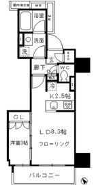 品川タワーレジデンス 5階 間取り図