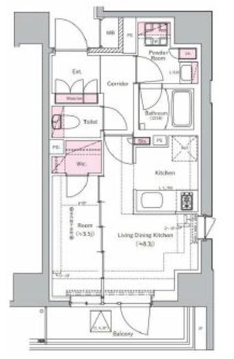 SYFORME NEXT MUKOJIMA (シーフォルムネクスト向島) 1101 間取り図