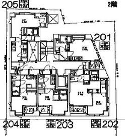 マルラニ千駄ヶ谷 203 間取り図