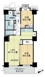 ライオンズタワー赤羽 1602 間取り図